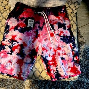 Tie-dyed shorts, medium brand CSG men/unisex
